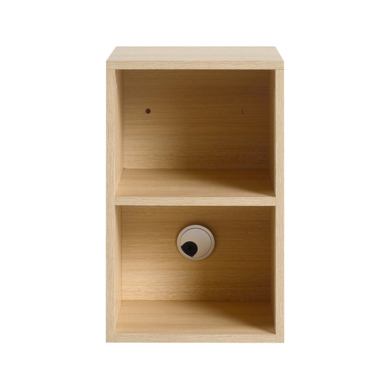 12 Inch Small Wall Mounted Storage Shelves, Bathroom Storage, Plywood, American White Oak, American White Oak