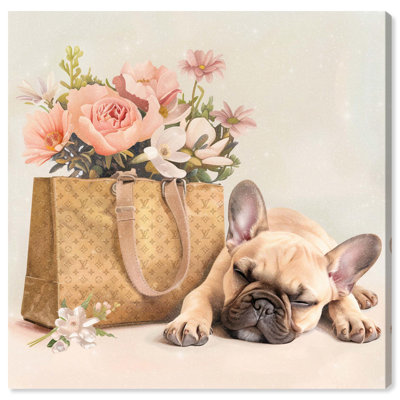 Art sur toile Sleepy Frenchie