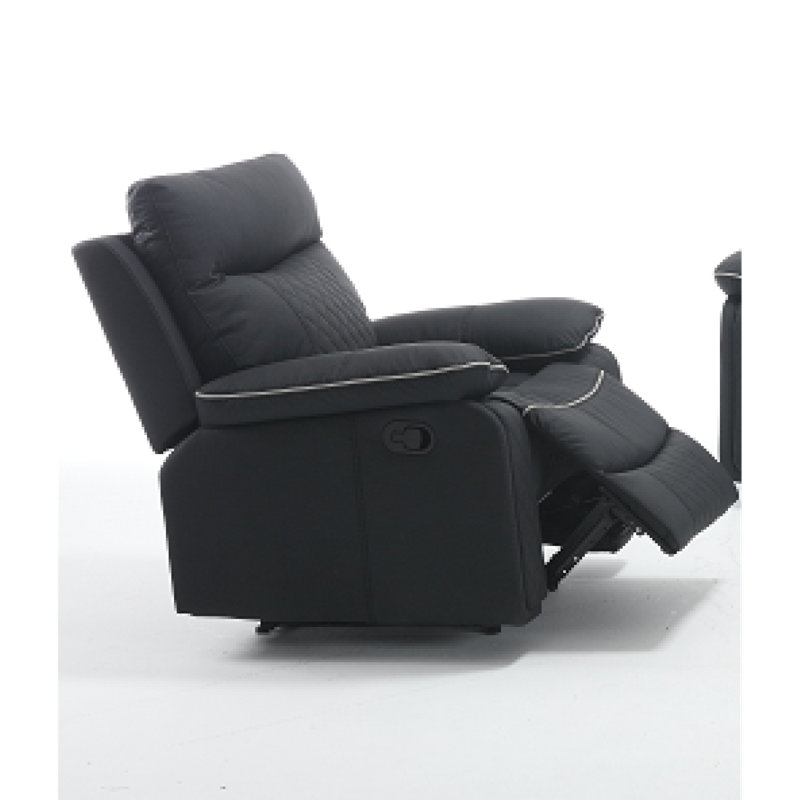 Fauteuil inclinable surdimensionné et pivotant, Noir