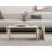 Modern Coffee Table, Travertine Beige, 34.2 x 12.8 x 19.7 inches | 100% Melamine Coated Particle Board, Thickness: 0.7 inches | Wall-Mountable Design & Lower Shelf for Storage | Stylish Marble Finish for Contemporary Living Spaces-142807297