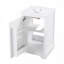 Meuble-lavabo de salle de bain avec lavabo en céramique, support de rangement et tablette réglable-1180558346
