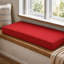 Coussin de banc rectangulaire épais de 3 pouces avec attaches, housse à fermeture à glissière amovible, bords à passepoil double, poignée de transport et insert en mousse de soutien pour les sièges de fenêtre intérieurs, les bancs de salle à manger, les entrées et les coins lecture, coussin seulement-132489386-132489388