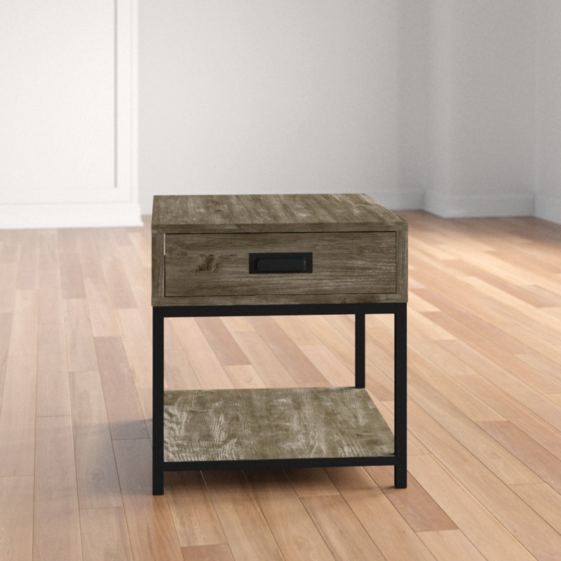 Table de bout avec rangement Overholt
