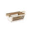 Ensemble de 3 caisses coniques et en bois Irona - blanc-31864985