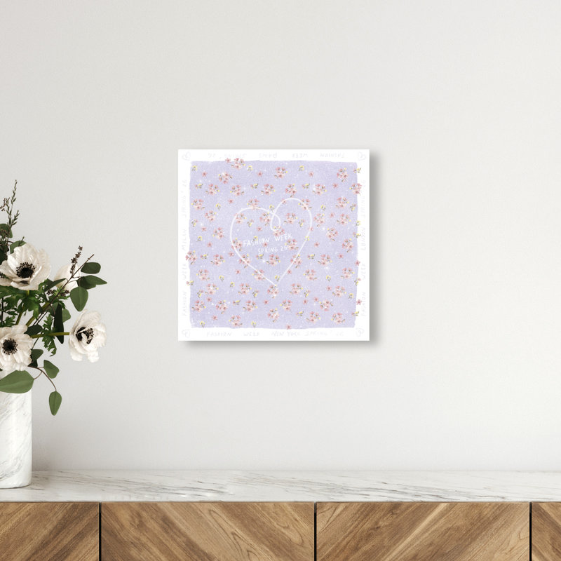 Lilac Spring Fashion Print by Oliver Gal, 12"H x 12"W, Gallery Wrapped