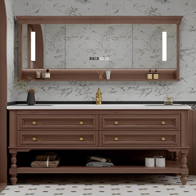 Armoire de salle de bain américaine rétro