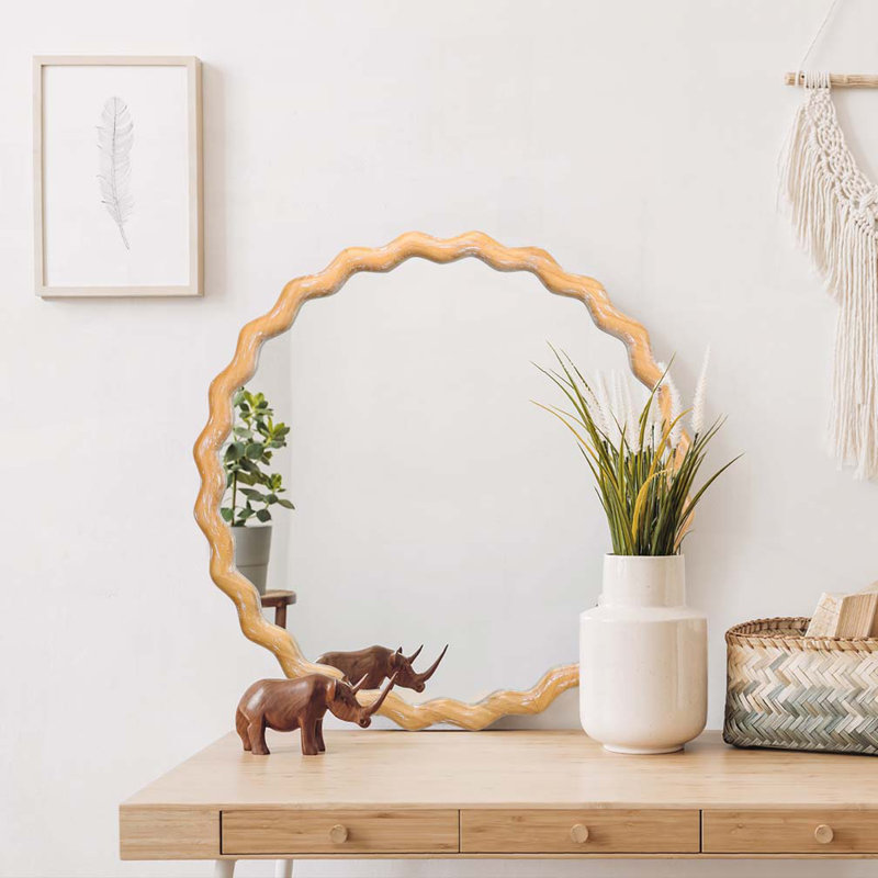 Miroir rond rond pour meuble-lavabo