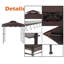 8 pi L 5 pi. D Barbecue en acier avec auvent pliable-67161437