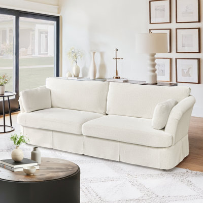 Isabella 98.4" Chenille Upholstered 3-Seater Sofa