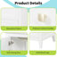 Meuble-lavabo de 20 po - Armoire blanche avec lavabo, support de rangement et surface de lavabo à surface spacieuse