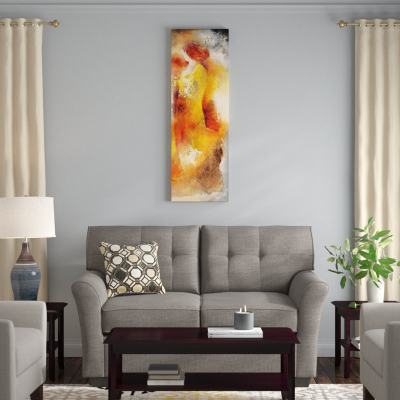 « réunion sur toile iii », reproduction sur toile, H 48 po x l 16 po x P 1,5 po, Toile tendue