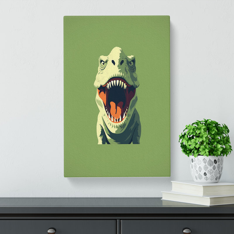 Tyrannosaurus Rex Minimalism - Print, 50cm H x 35cm W x 3cm D