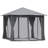 Patio Gazebo, Outdoor Gazebo Canopy Shelter with Netting & Curtains, Vented Roof, for Garden, Lawn, Backyard and Deck-114362895