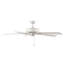 Ventilateur de plafond d'intérieur à 5 pales de 52 po Velbreeze - Blanc mat-129962545