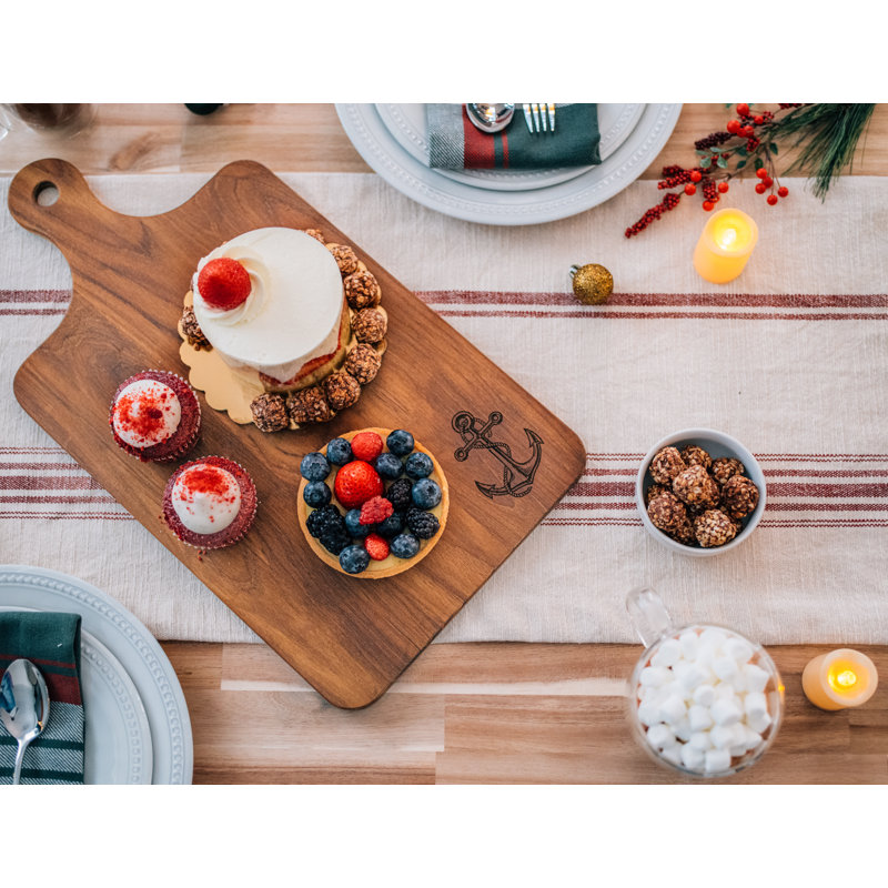 Premium Grade Teak Gourmet Serving Board, 16.5" L x 7" W