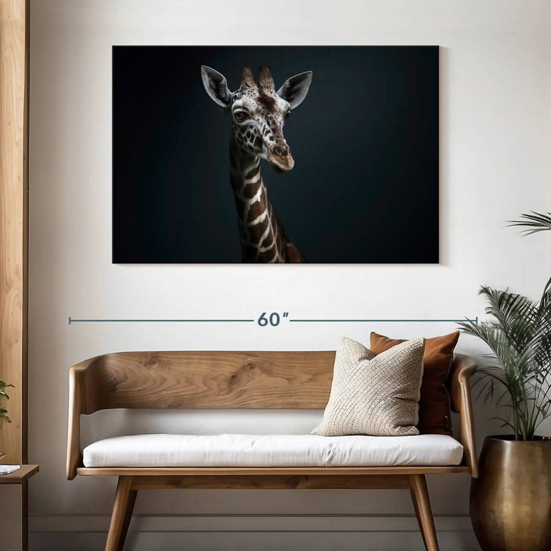 Brampt Giraffe Pondering, 32" H x 48" W