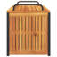 Boîte de rangement en bois d'acacia massif / métal-104330452