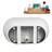 55" Streamline Soaking Freestanding Tub and Tray With Internal Drain-101681183