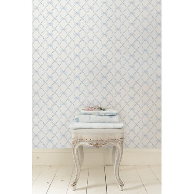 Ribbon Trellis 33' L x 20.5" W Wallpaper Roll