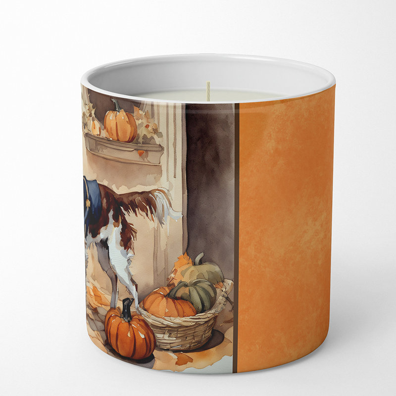 Bougie parfumée Pumpkin Pie avec support en céramique