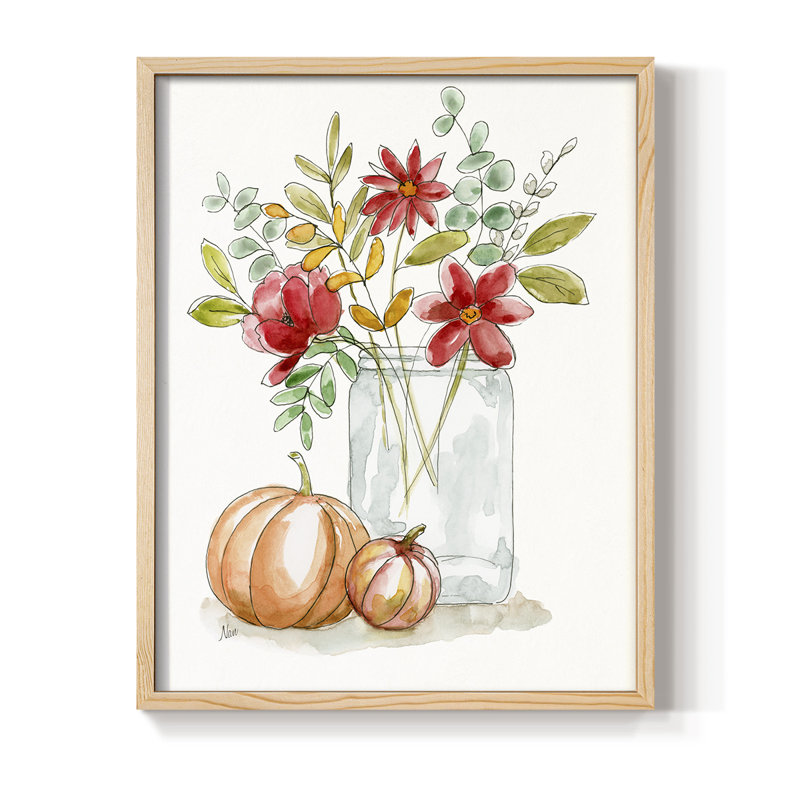 «Simple Harvest II», reproduction encadrée - bois massif, H 15 po x l 12 po
