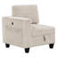 Canapé modulaire en velours côtelé beige