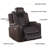 Tiertza Power Leather Recliner W/ Cup Holder, LED Lights, USB Port-2006503188