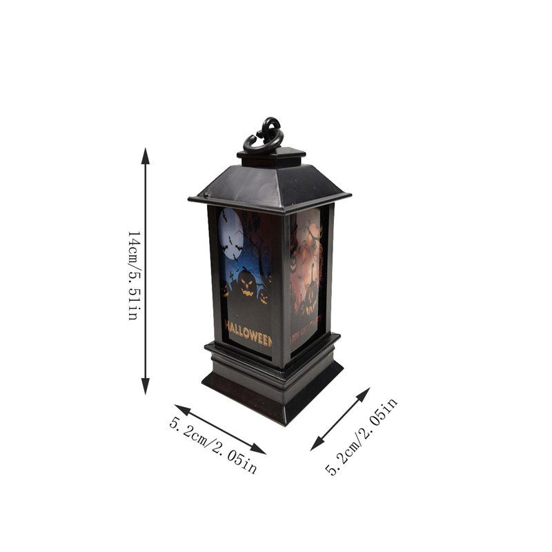 Veilleuse d'Halloween à DEL avec accessoires décoratifs en plastique 3 pièces, B