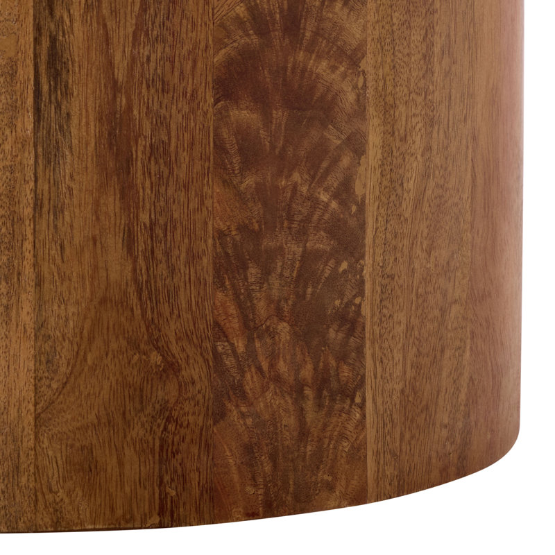 Basile Round Accent Table, Natural