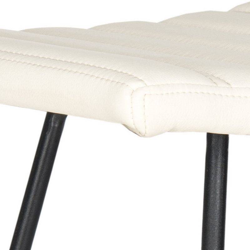 Kamyrie Upholstered Counter Stool with Metal Frame, Citron Green, Bar Stool (30" Seat Height)