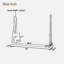 Balancelle de patio suspendue en bois avec coussin et coussins-512139710-512139709