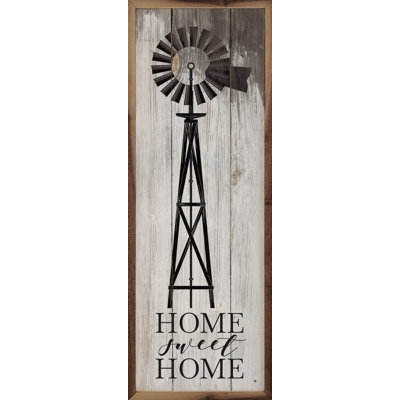 Home Sweet Home Windmill Whitewash