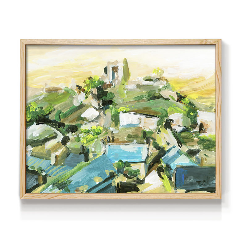 Spring Village III - reproduction encadrée - réaménageable, Naturel, H 11 po x l 14 po