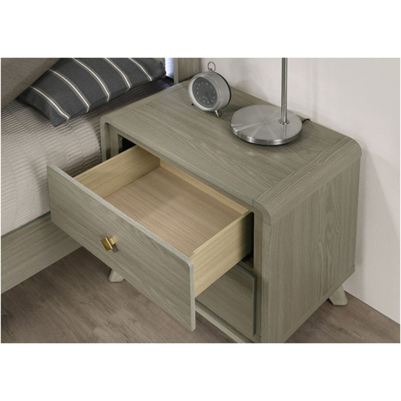 Table de chevet 2 tiroirs Walter