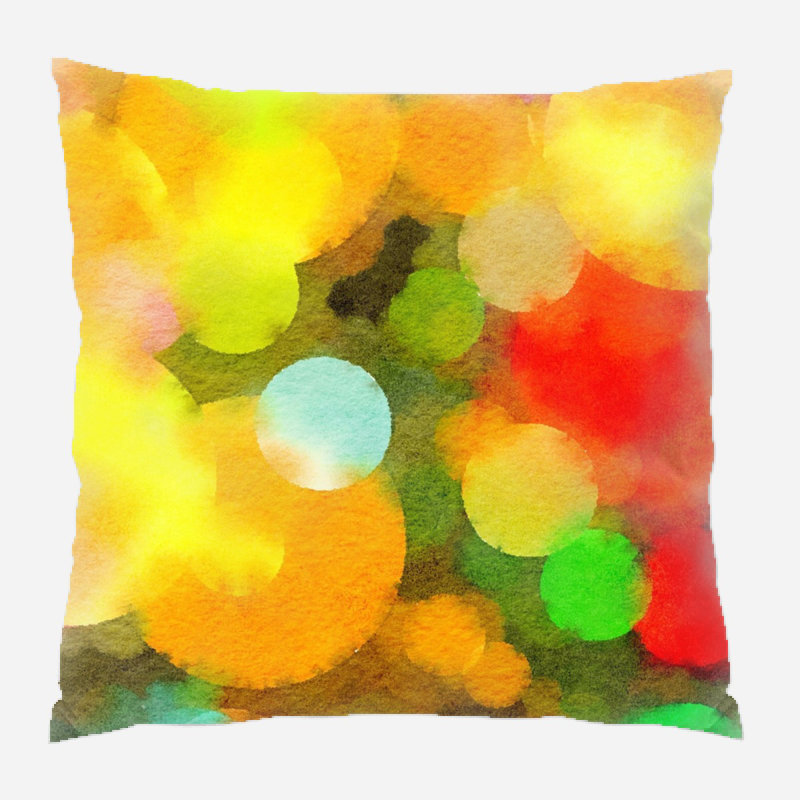 Coussin watercolour Asuka, Microsuède, Intérieur