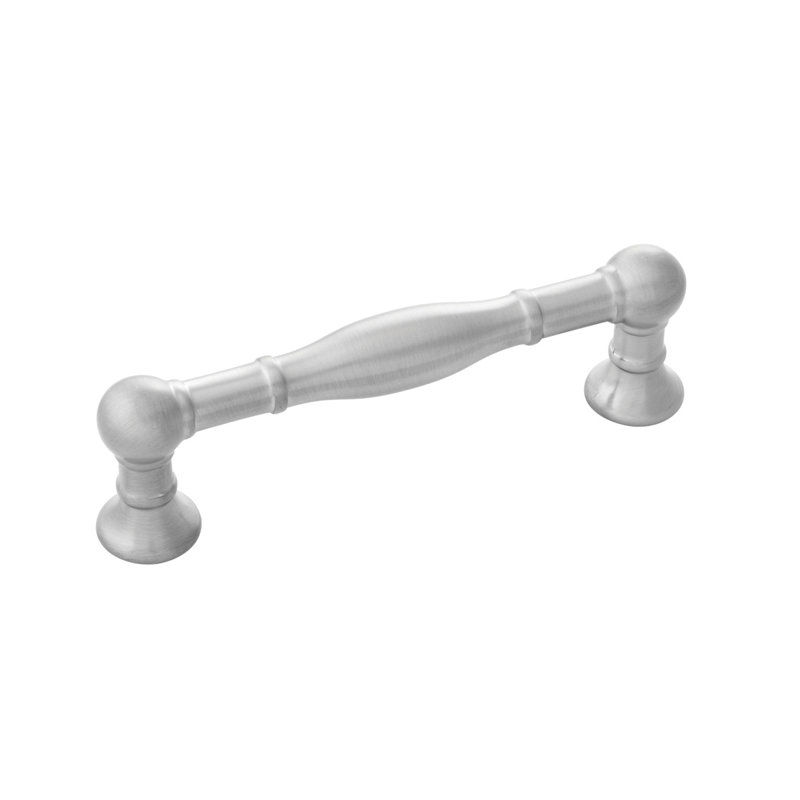 Fuller Collection Handle Pull - Traditional Hardware for Drawers & Cabinets, 3 3/4", Stainless Steel