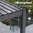 All-Weather Metal Frame Outdoor Pergola with Adjustable Louvered Roof, Patio Pergola Waterproof for Deck Porch Backyard-123029376-123029380