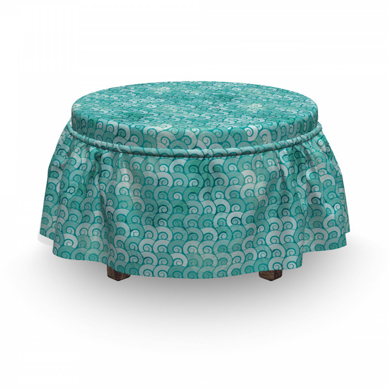 Box Cushion Ottoman Slipcover