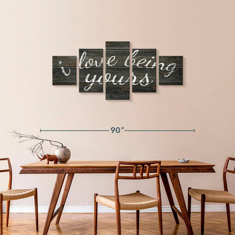 Plaque murale I Love Being Yours, H 34 po x l 74 po
