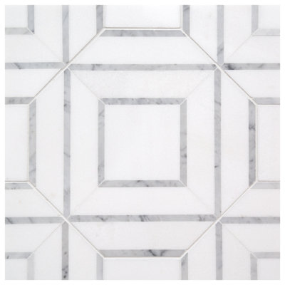 Carreau de mosaïque fantaisie en pierre naturelle de taille aléatoire