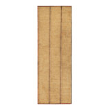 Vintage Tuareg Mat Runner, Stripes In Warm Gold And Brown Tones - Rug & Kilim