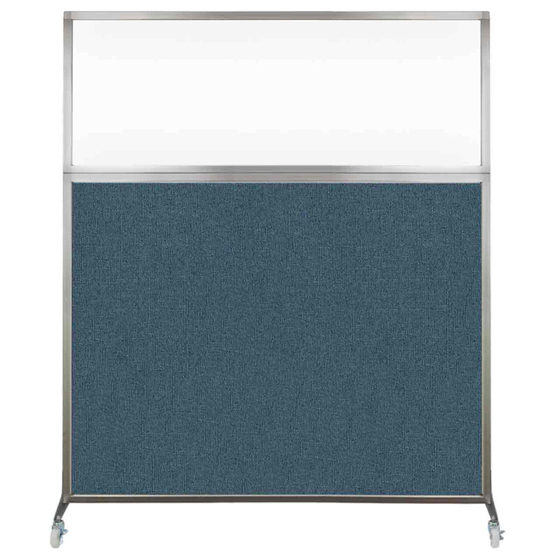 Cloison de bureau Hush - fenêtre transparente, Caraïbes, 60"