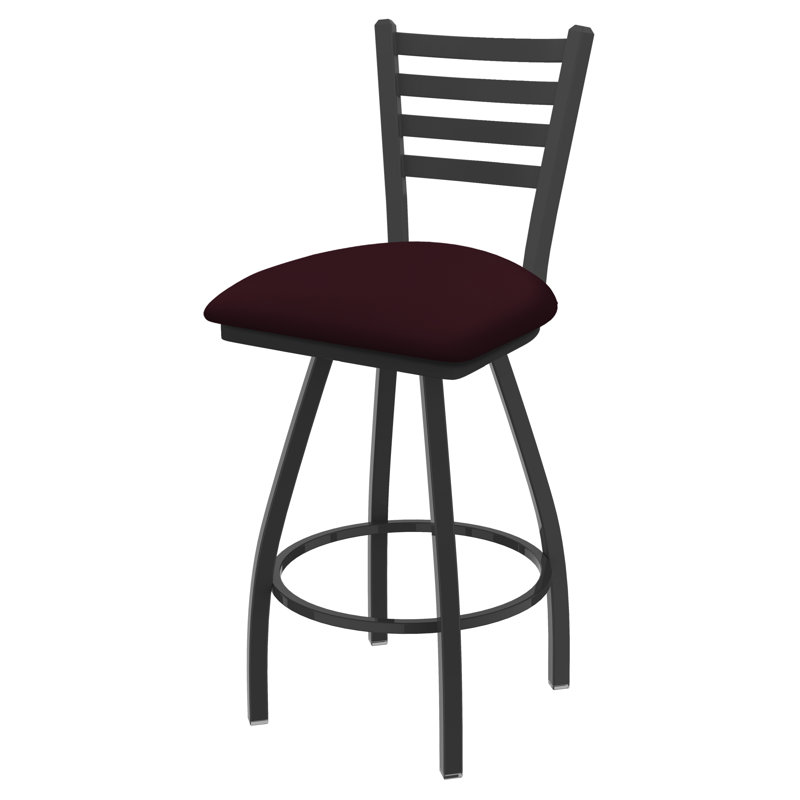 Tabouret de bar pivotant de 36" Evers, Étain, Vinyle - bordeaux Canter, Tabouret de comptoir (siège d'une hauteur de 25 p