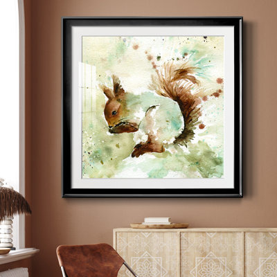" Squirrel In Spring " Painting Print