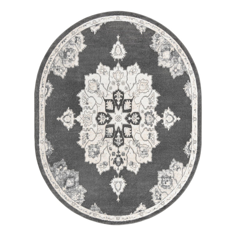Oriental Indoor Rug, Oval 7'10" x 10'