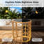 Table d'appoint ronde en osier Kacyn