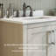 30-inch Freestanding Single Sink Bathroom Vanity – Bombay White Engineered Stone Countertop, Integrated Backsplash & Open Storage Shelf