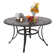 Asfand Round 6 - Person 53.9" Long Dining Set with Cushions