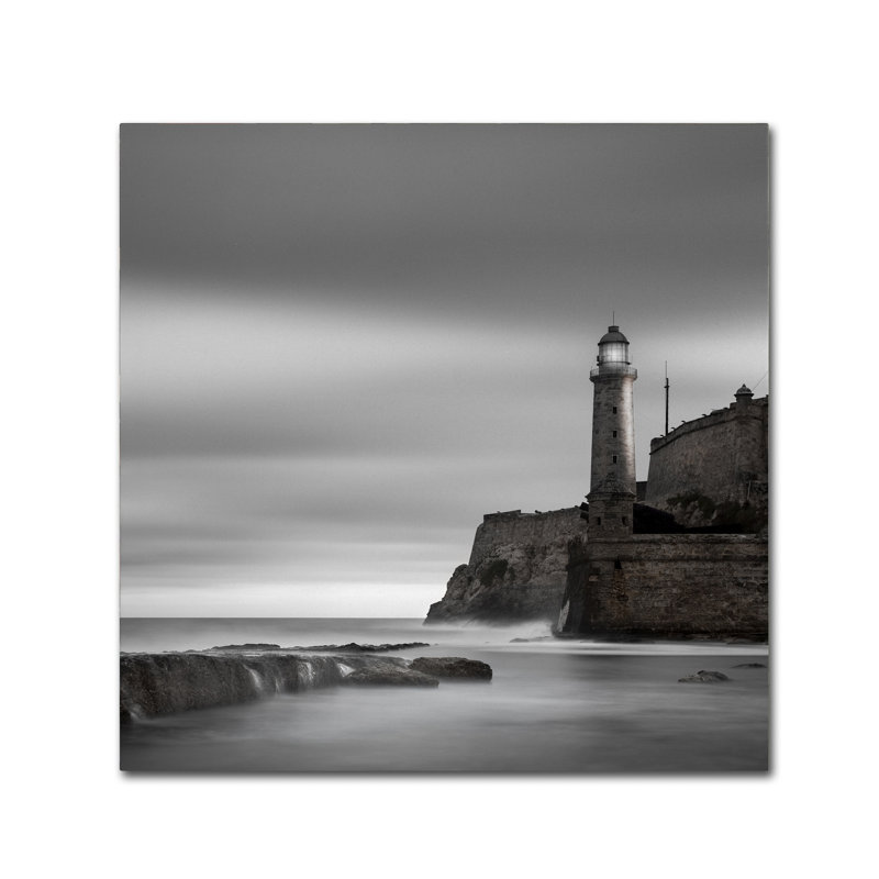 « morro phare » par moises perception reproduction de photo sur toile tendue, H 14 po x l 14 po x P 2 po