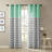 Gilkes Aqua Chevron Printed Room Darkening Grommet Top Panel Pair 42x84''-995093304-995093306